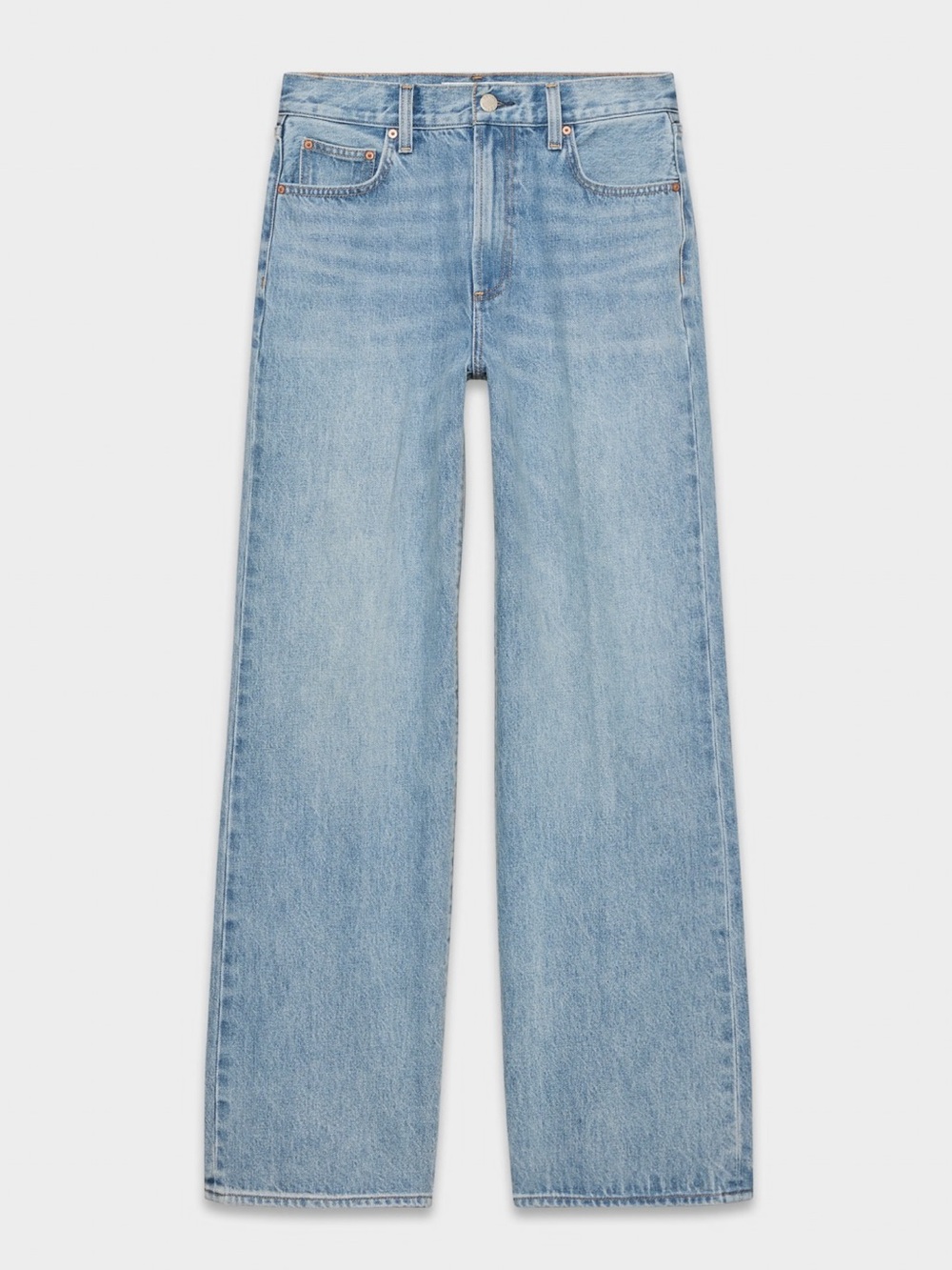 Denim Forum Farrah Hi-Rise Wide Medium Wash